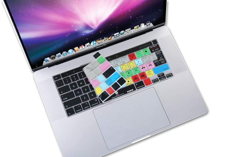 XSKN Premiere Pro Shortcuts Silicone Keyboard Cover Skin for 2019 2020 MacBook Pro 16.2 13.3 inch with Touch Bar and Touch ID A2141 A2251 A2289 A2338 M1 US&EU Version - Image 5